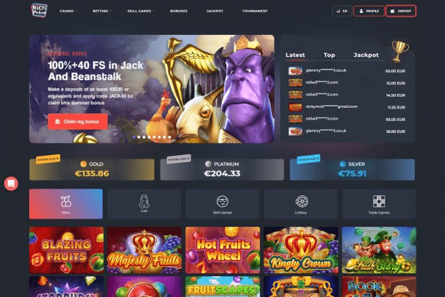 RichPrize online casino Design 